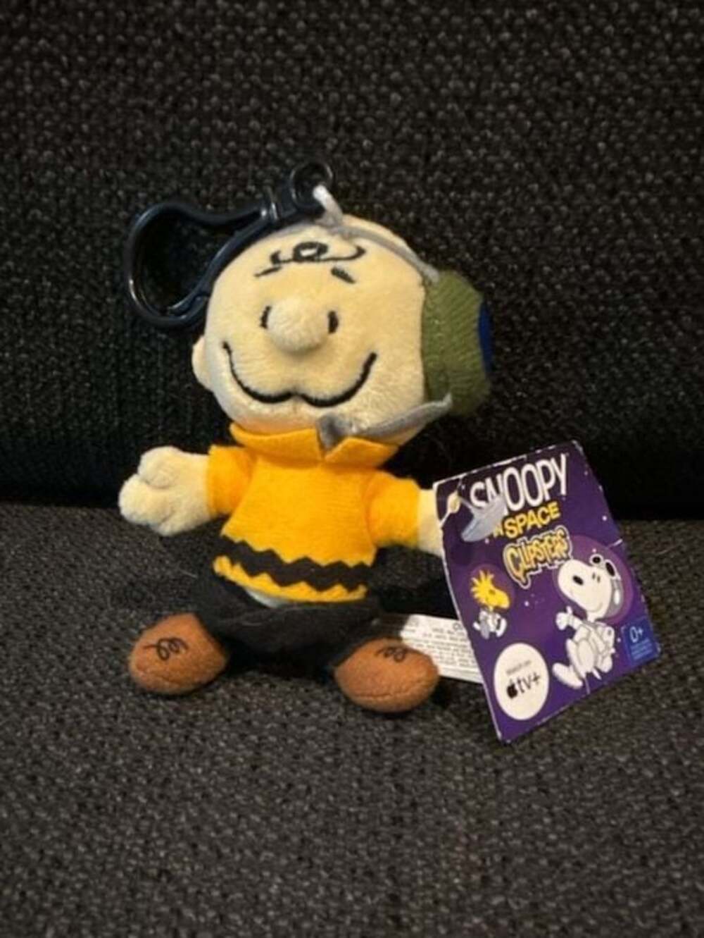 Snoopy in Space Charlie Brown Plush Clip